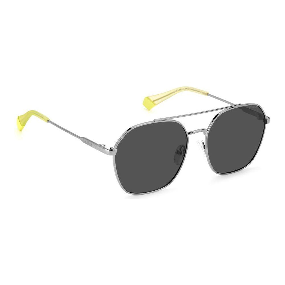 Polaroid Gray Stainless Steel Sunglasses Polaroid