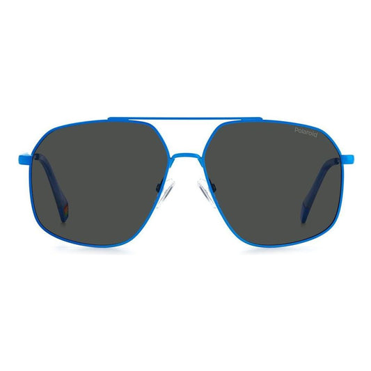 Polaroid Blue Stainless Steel Sunglasses Polaroid