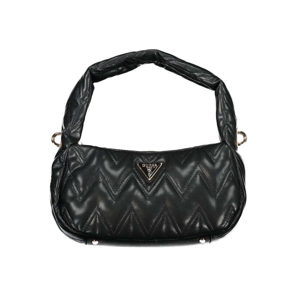 Guess Jeans Black Cotton Handbag Guess Jeans