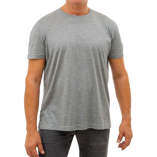 Corneliani Gray Silk T-Shirt Corneliani