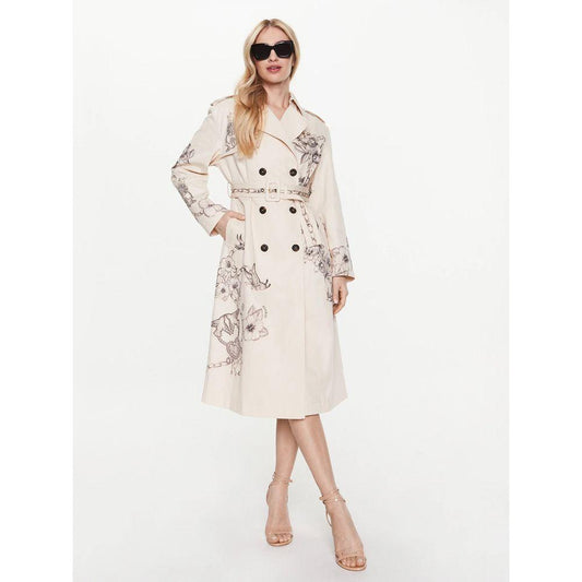 PINKO Beige Cotton Jackets & Coat PINKO