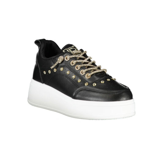 Laura Biagiotti Black Polyester Sneaker Laura Biagiotti