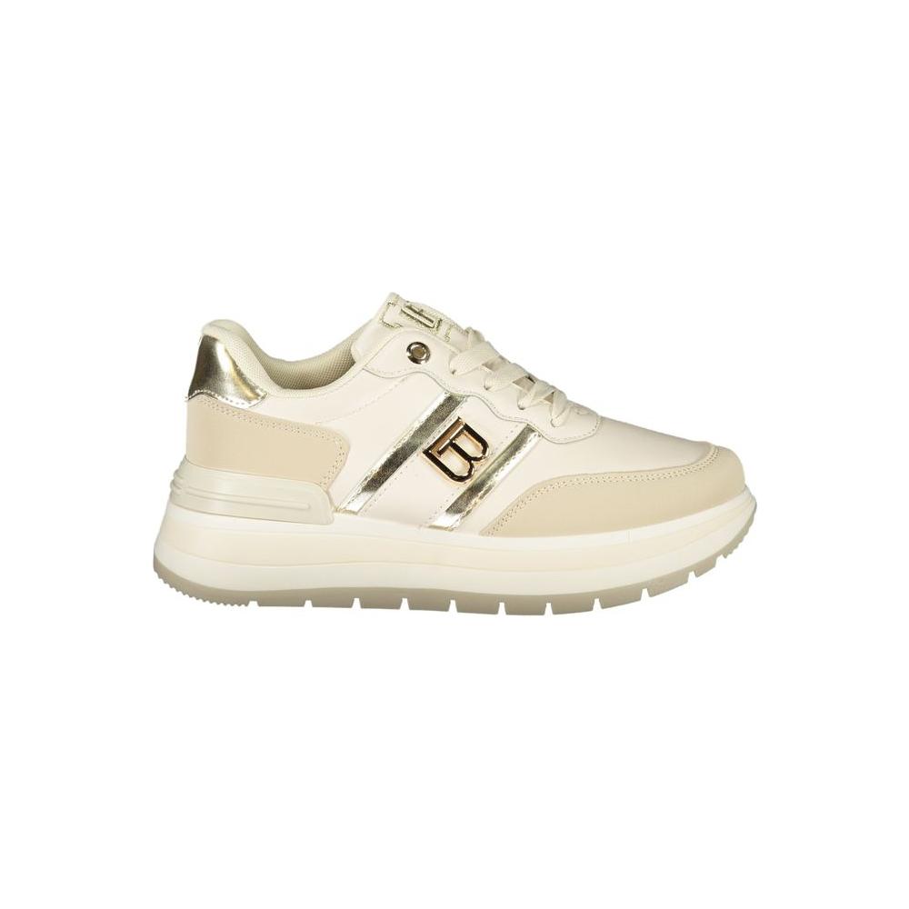 Laura Biagiotti Beige Polyester Sneaker Laura Biagiotti