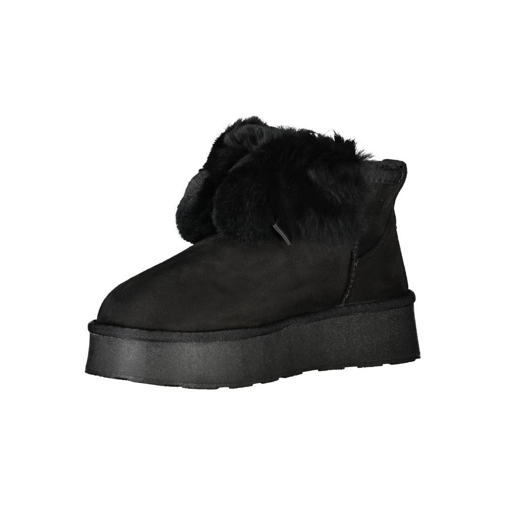 Laura Biagiotti Black Polyester Boot Laura Biagiotti