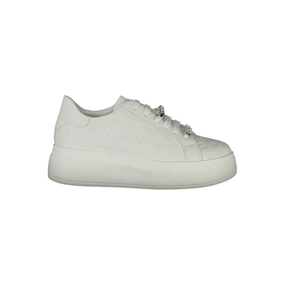 Laura Biagiotti White Polyester Sneaker Laura Biagiotti