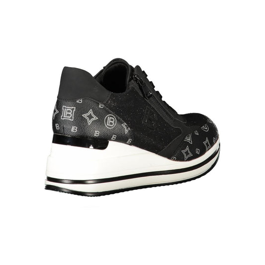 Laura Biagiotti Black Polyester Sneaker Laura Biagiotti