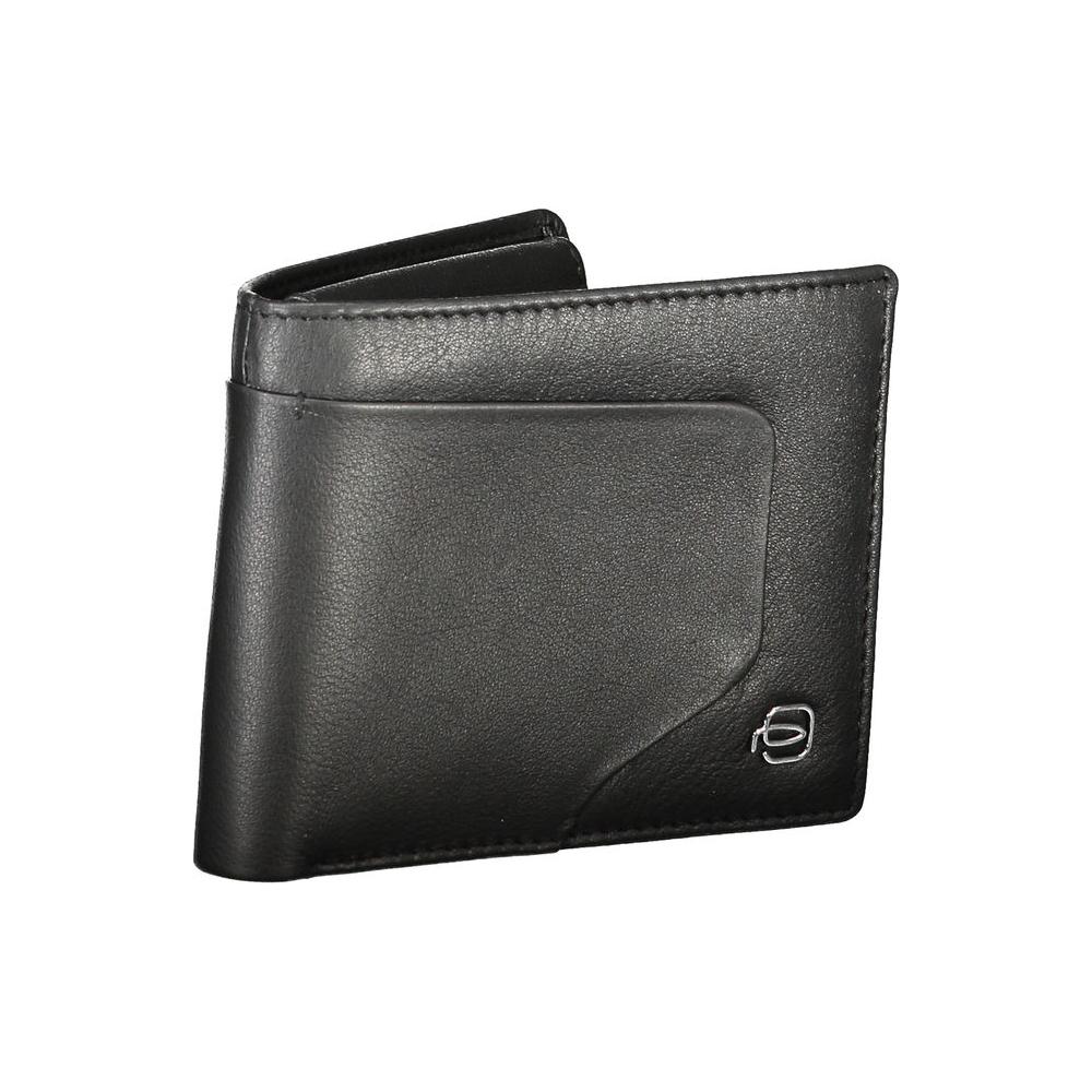 Piquadro Black Leather Men Wallet Piquadro