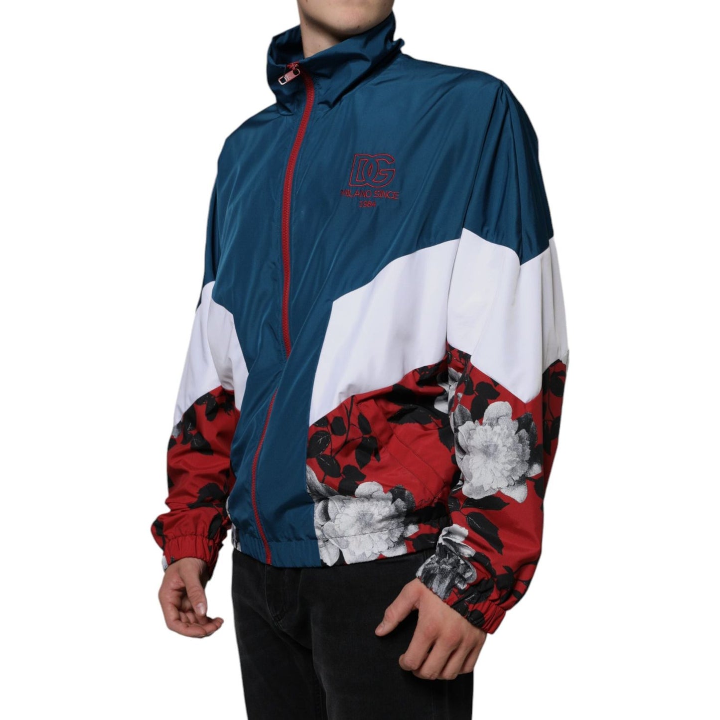 Dolce & Gabbana Multicolor Polyester Full Zip Jacket Dolce & Gabbana