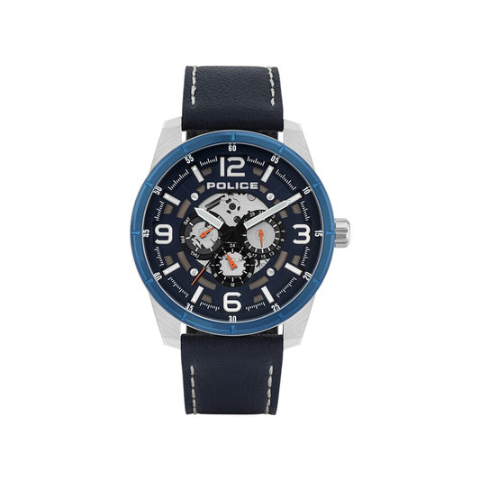 Police Blue Leather Watch Police