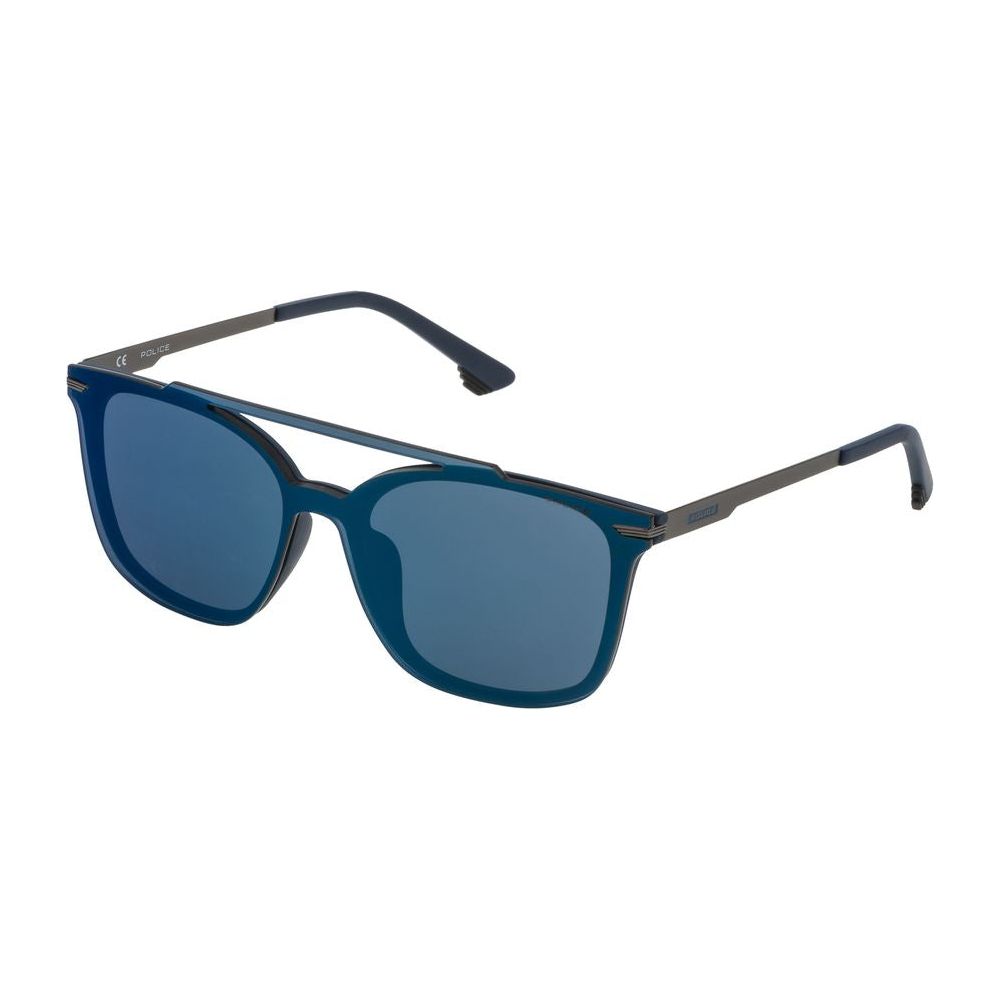 Police Blue Metal Sunglasses Police