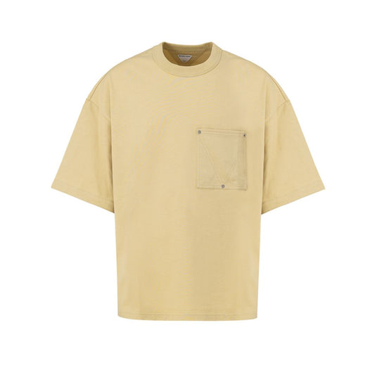 Bottega Veneta Beige Cotton T-Shirt Bottega Veneta