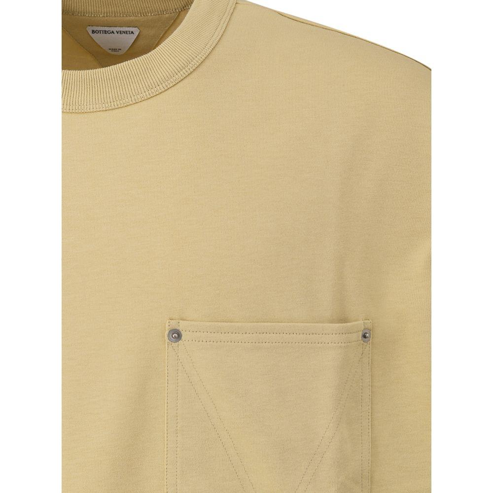 Bottega Veneta Beige Cotton T-Shirt Bottega Veneta