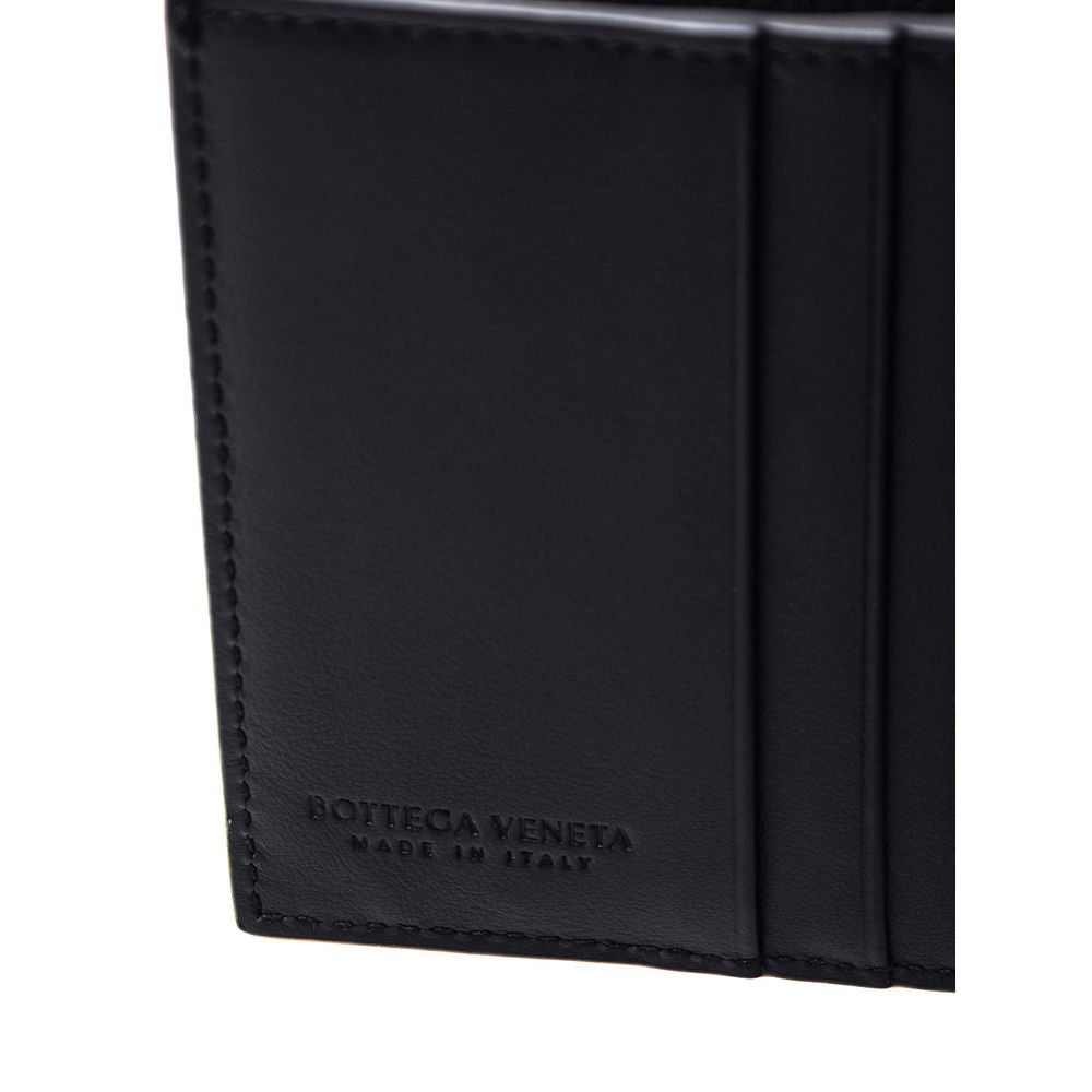 Bottega Veneta Navy Blue Leather Wallet Bottega Veneta