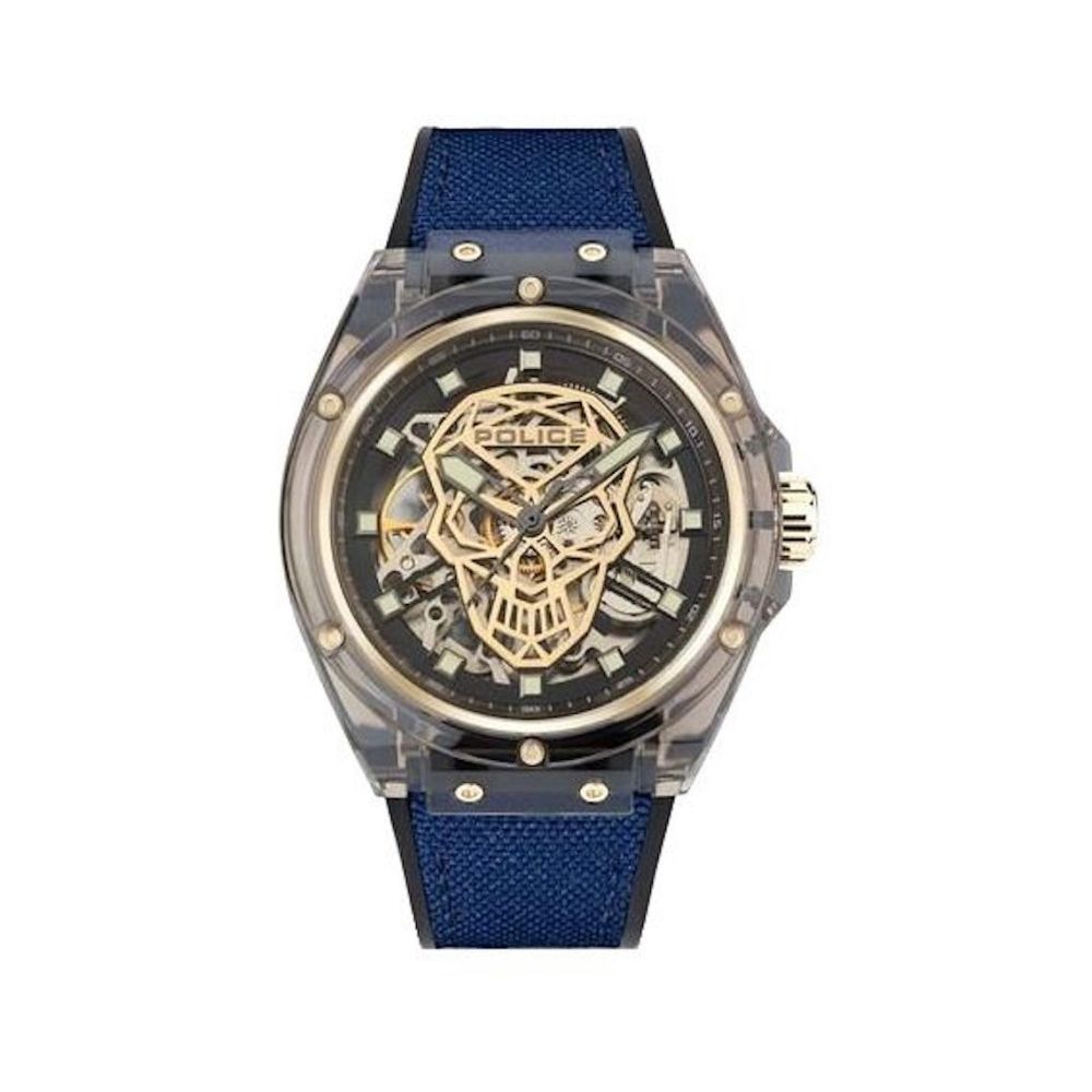 Police Blue Silicone Watch Police