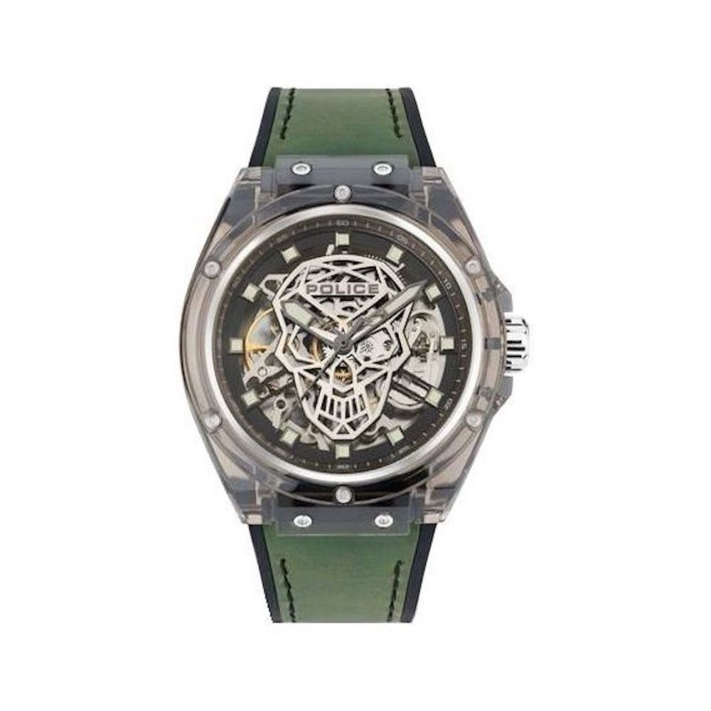 Police Green Silicone Watch Police