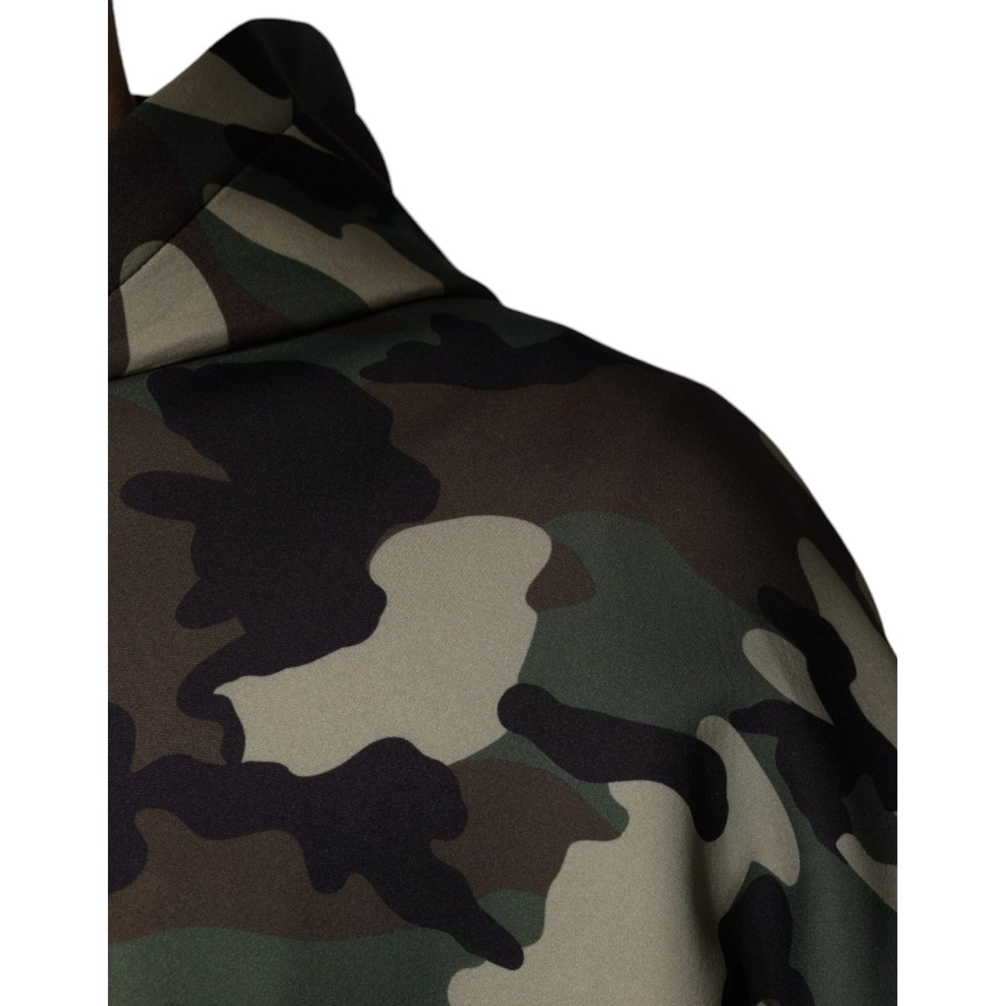 Dolce & Gabbana Multicolor Camouflage Hooded Sweatshirt Sweater Dolce & Gabbana