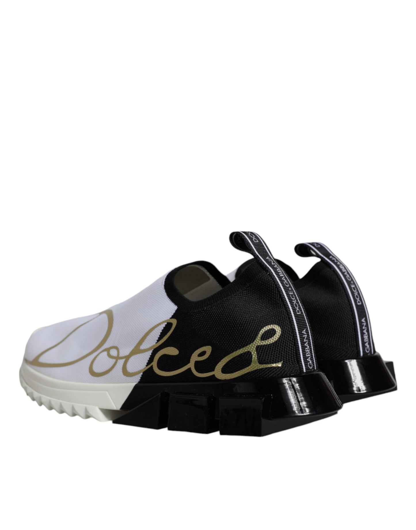 Dolce & Gabbana White Black Low Top Sorrento Men Sneakers Shoes Dolce & Gabbana