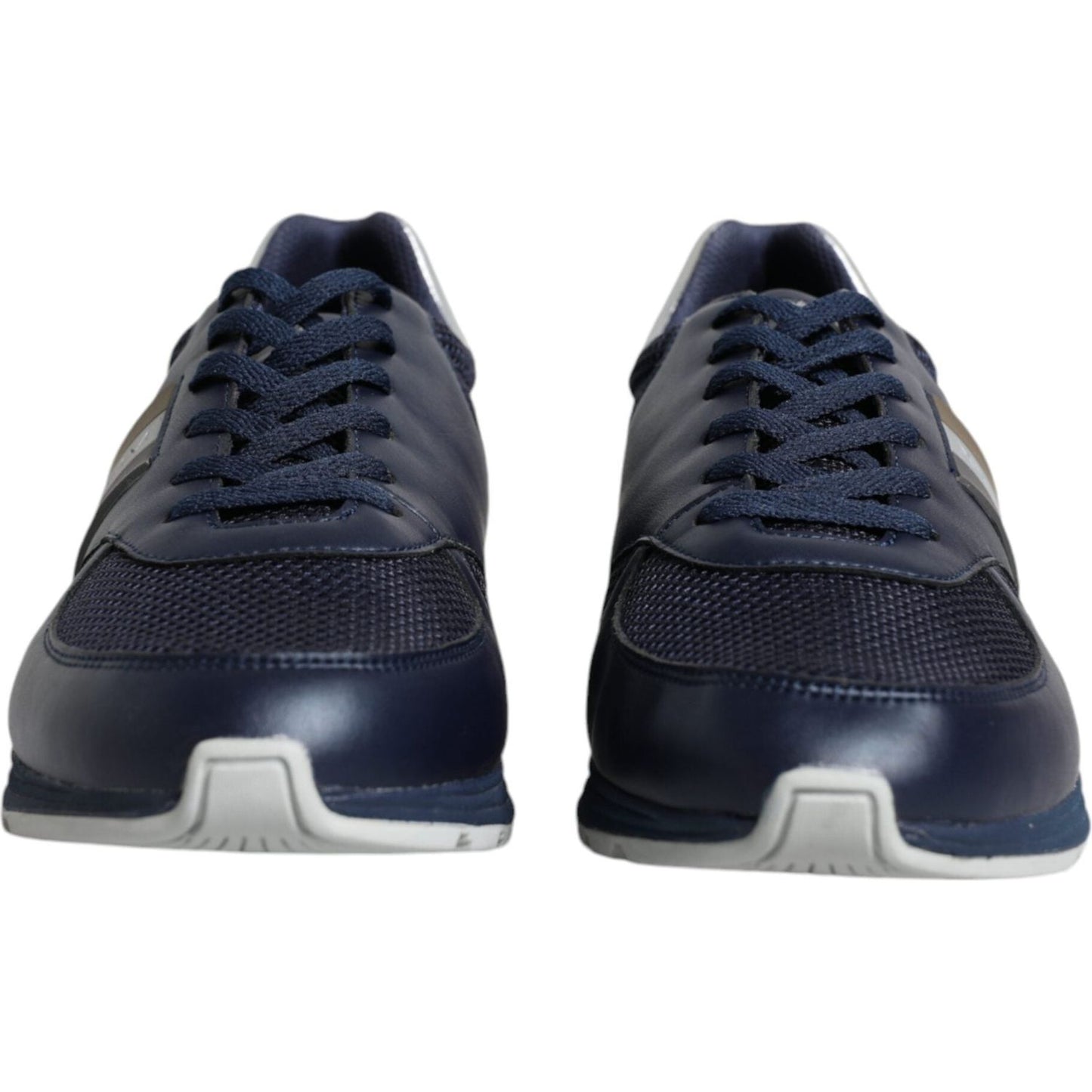 Dolce & Gabbana Blue Logo Leather Casual Men Sneakers Shoes Dolce & Gabbana