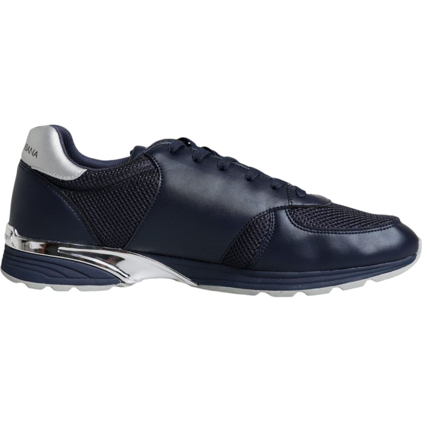 Dolce & Gabbana Blue Logo Leather Casual Men Sneakers Shoes Dolce & Gabbana