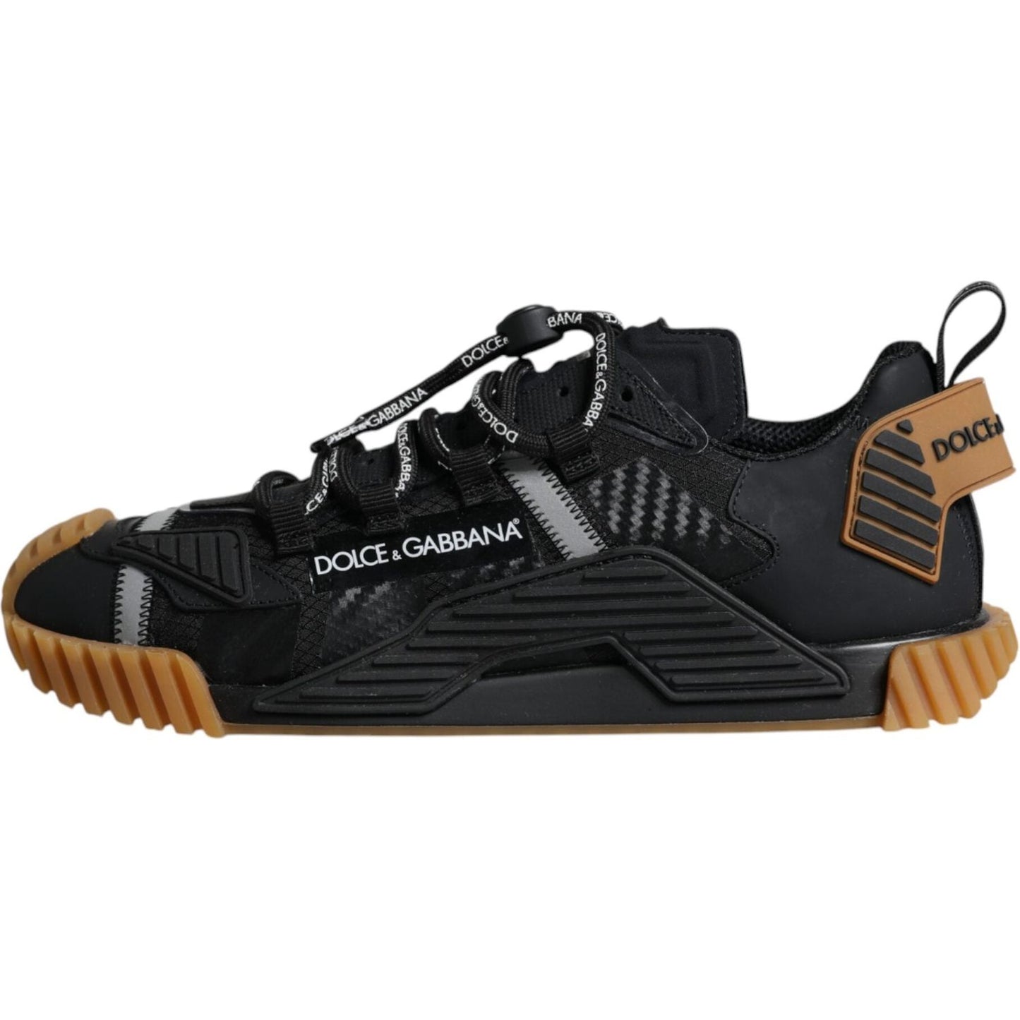 Dolce & Gabbana Black Brown NS1 Low Top Men Sneakers Shoes Dolce & Gabbana