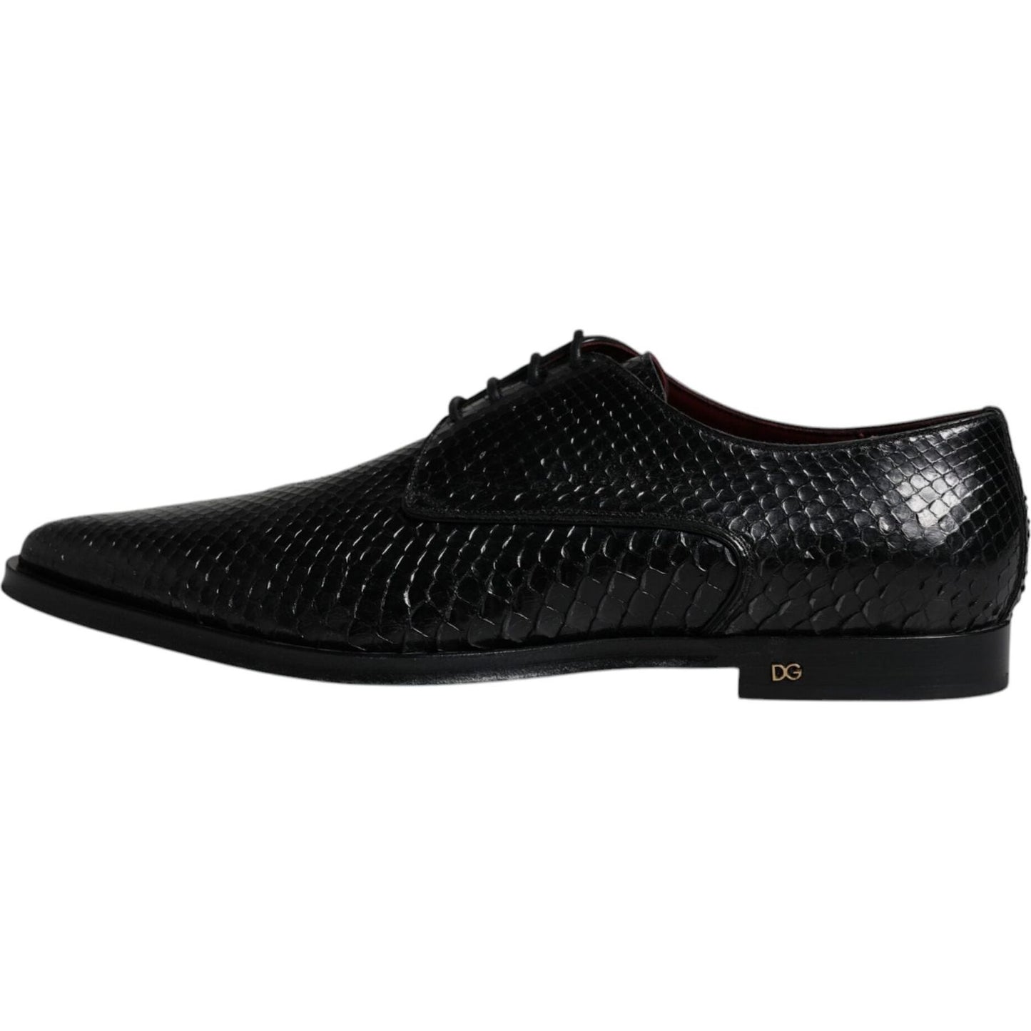 Dolce & Gabbana Black Leather Derby Formal Dress Shoes Dolce & Gabbana