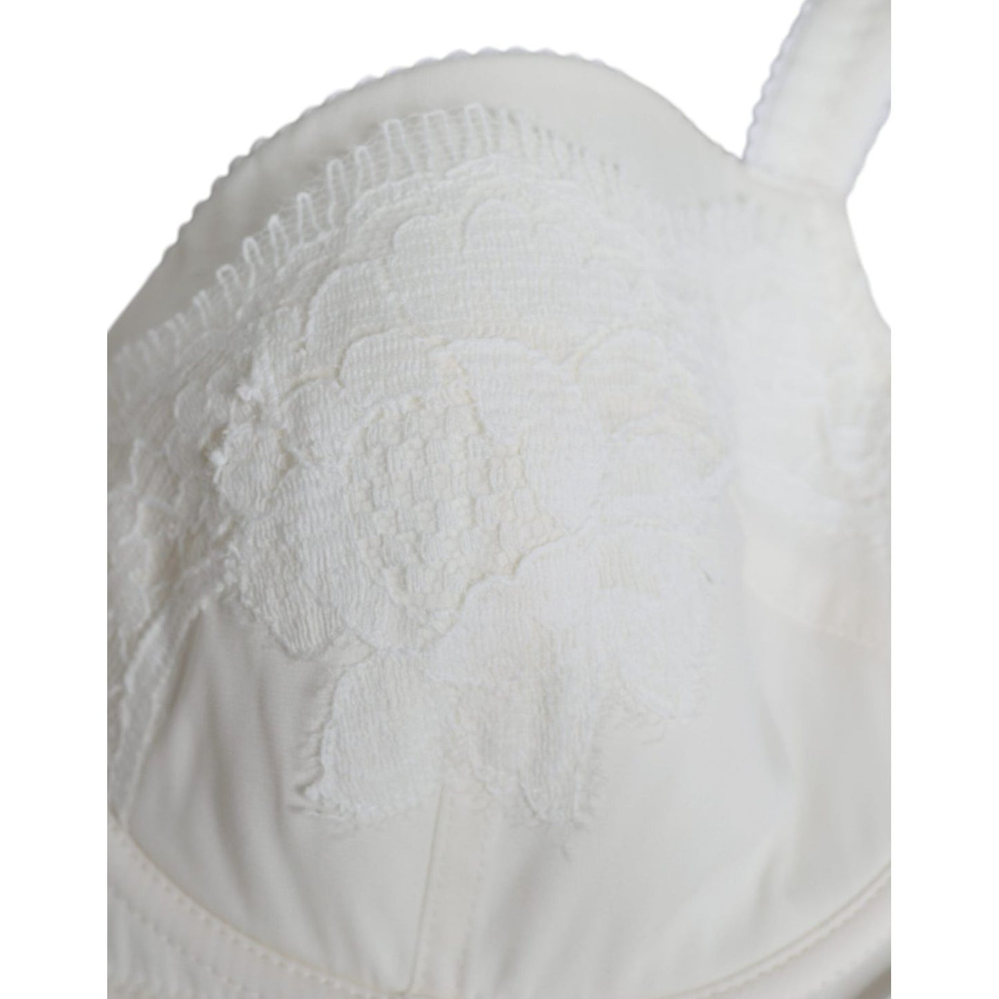 Dolce & Gabbana White Silk Stretch Panty Balconette Bra Underwear Dolce & Gabbana