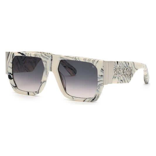 Philipp Plein White Acetate Sunglasses Philipp Plein