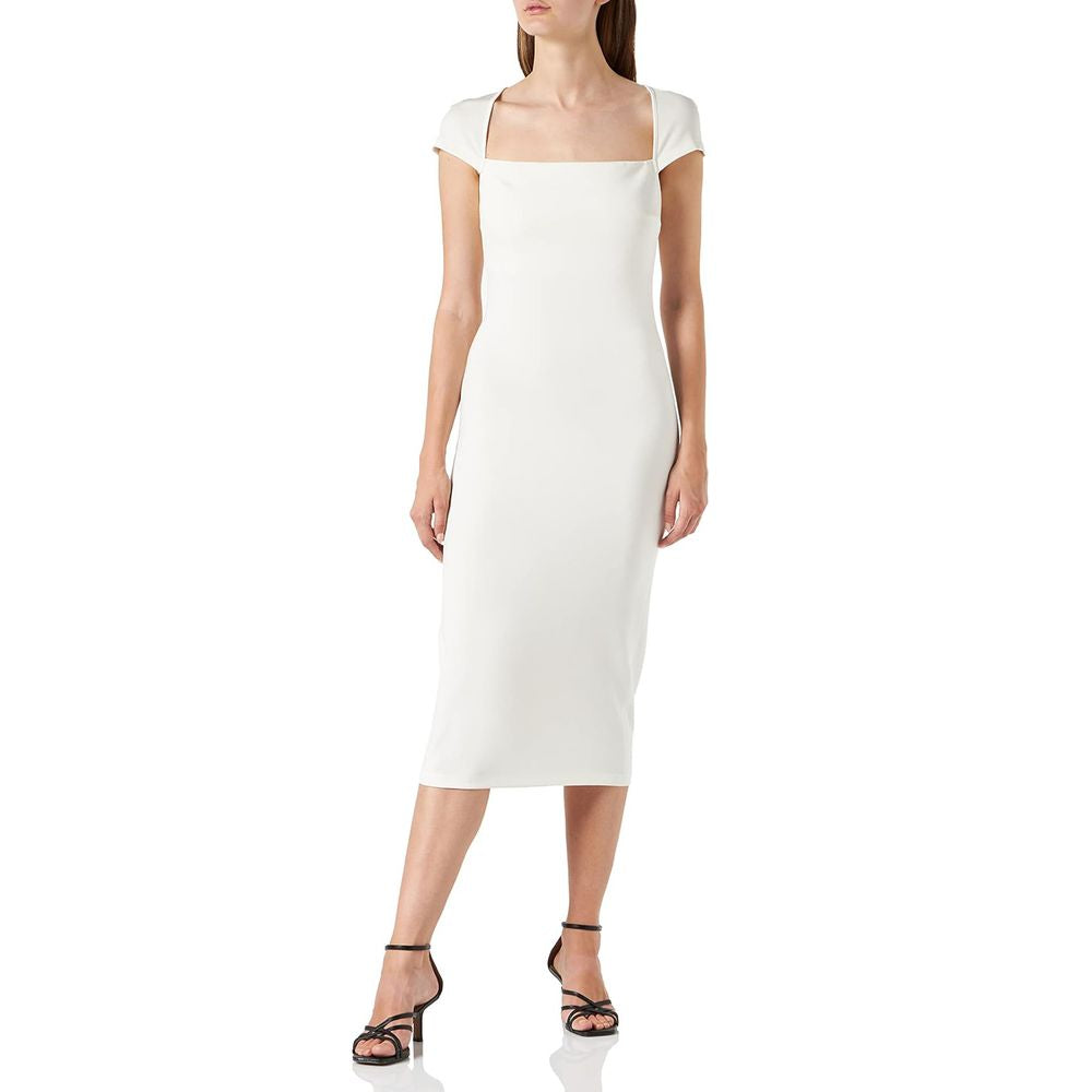 PINKO White Viscose Dress PINKO