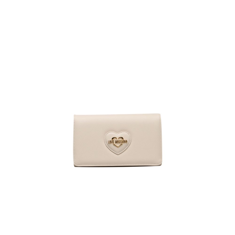 Love Moschino Beige Polyethylene Crossbody Bag Love Moschino