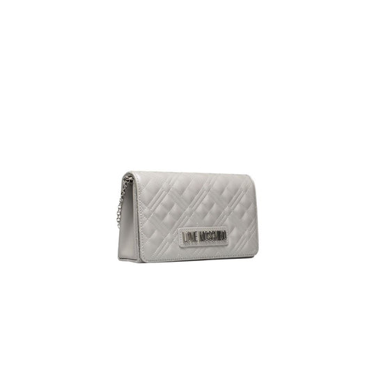 Love Moschino Silver Polyethylene Crossbody Bag Love Moschino