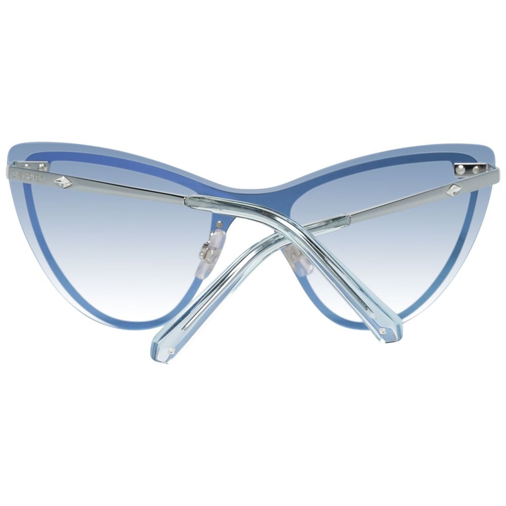 Swarovski Blue Metal Sunglasses Swarovski