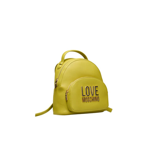 Love Moschino Yellow Polyethylene Backpack Love Moschino