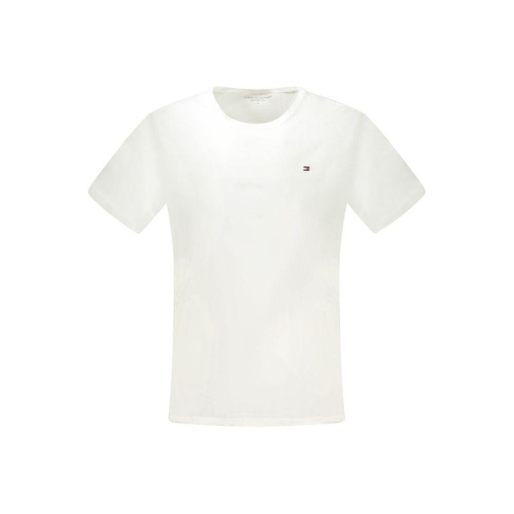 Tommy Hilfiger White Cotton Men TShirt Tommy Hilfiger