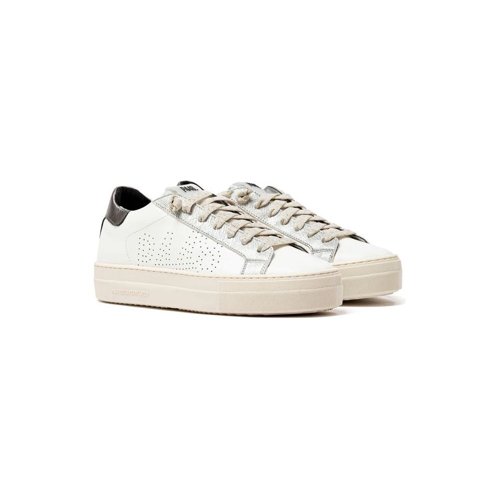 P448 White Leather Sneaker P448