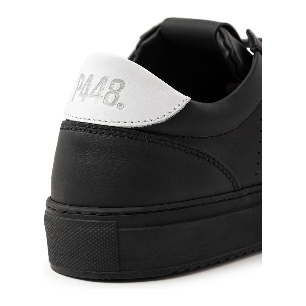 P448 Black Leather Sneaker P448