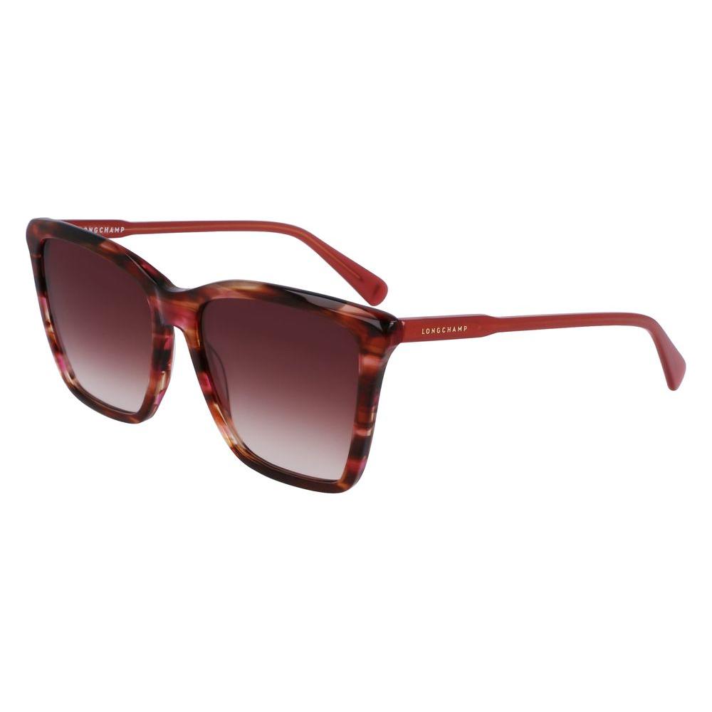 Longchamp Red Acetate Sunglasses