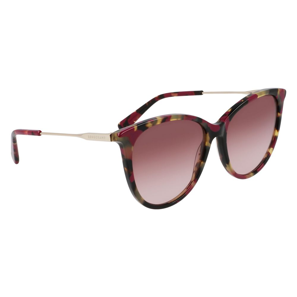 Longchamp Red Acetate Sunglasses