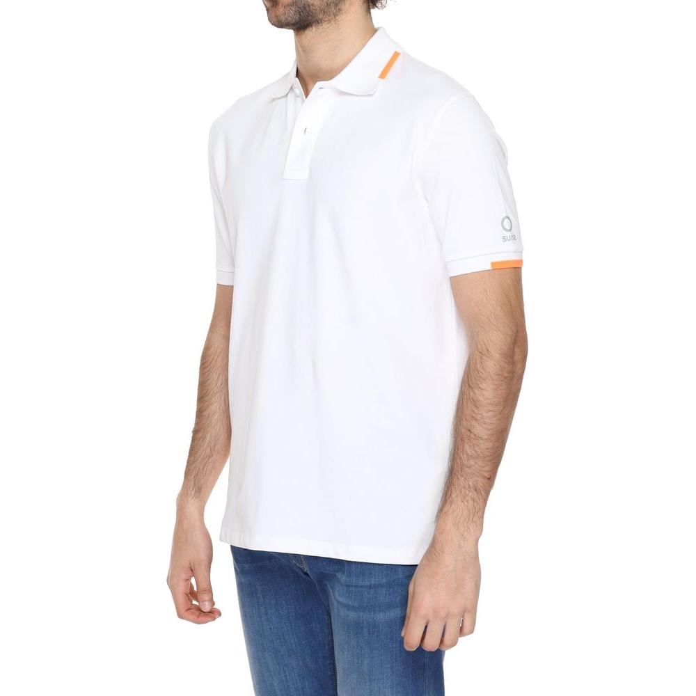 Suns White Cotton Polo Shirt