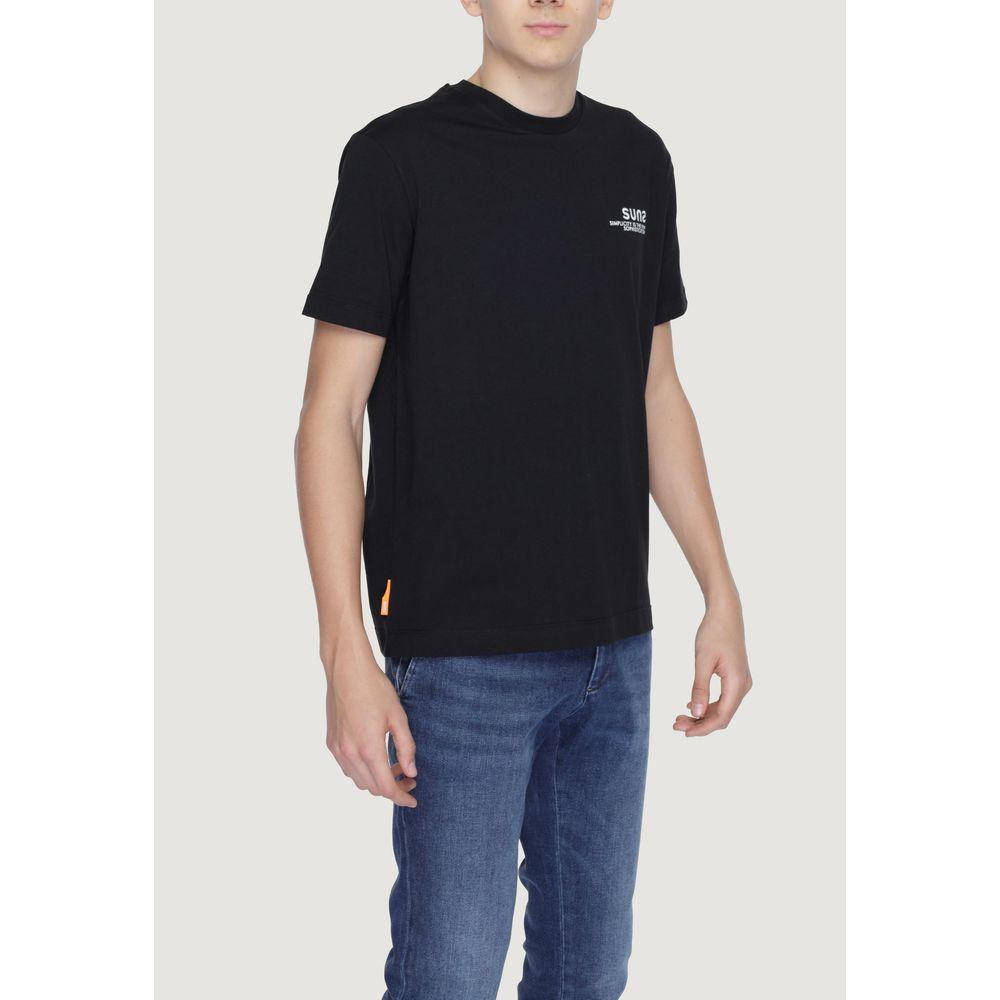 Suns Black Cotton T-Shirt Suns