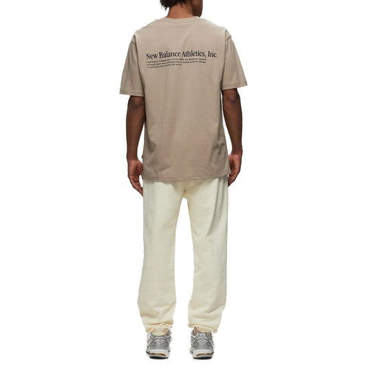 New Balance Beige Cotton T-Shirt New Balance