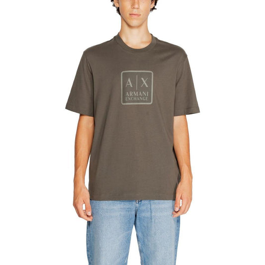 Armani Exchange Green Cotton T-Shirt