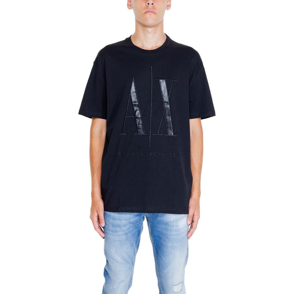 Armani Exchange Black Cotton T-Shirt Armani Exchange