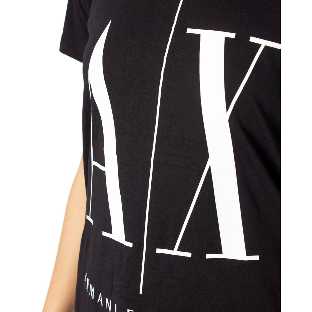 Armani Exchange Black Cotton Tops & T-Shirt Armani Exchange