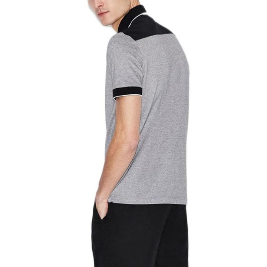 Armani Exchange Black Cotton Polo Shirt Armani Exchange