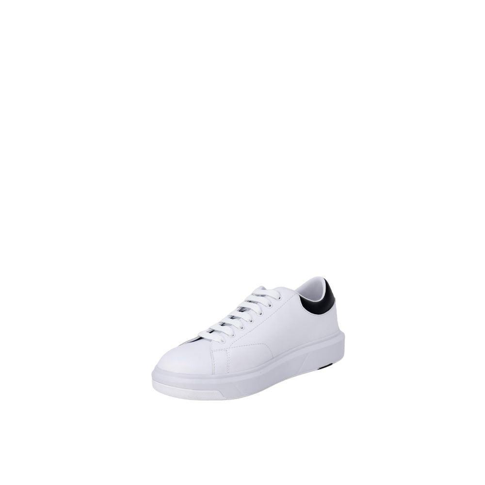 Armani Exchange Black And White Leather Sneaker Armani Exchange