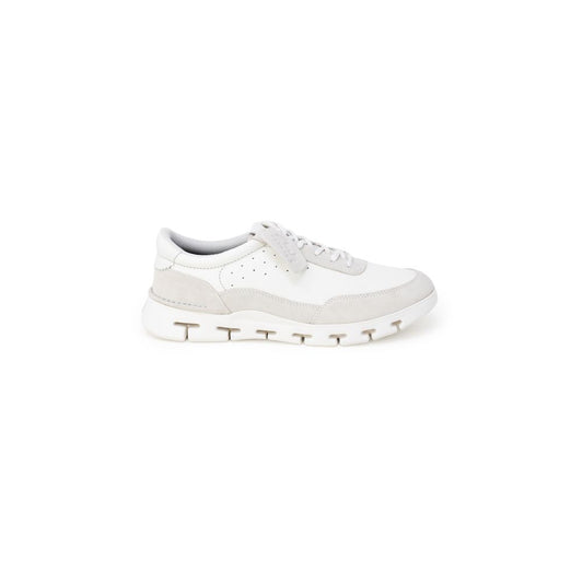 Clarks White Leather Sneaker