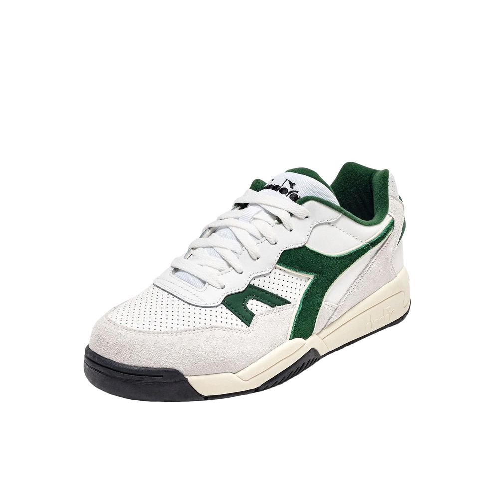 Diadora Green Synthetic Leather Sneaker Diadora