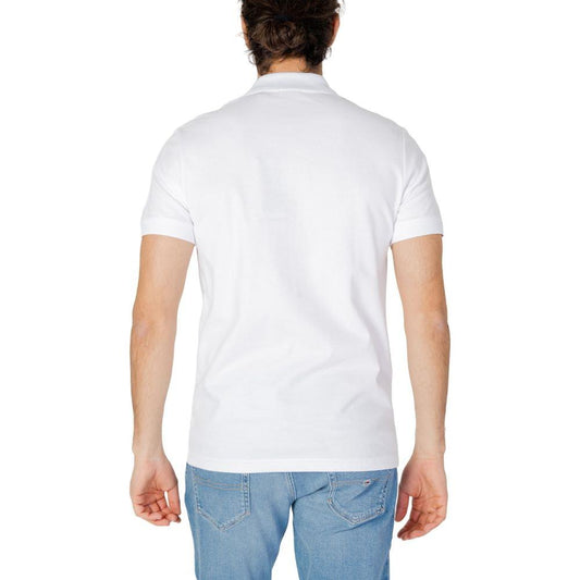 Hugo Boss White Cotton Polo Shirt Hugo Boss