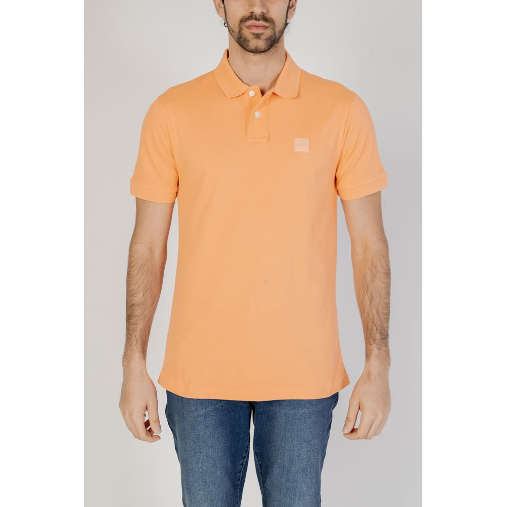 Hugo Boss Orange Cotton Polo Shirt Hugo Boss