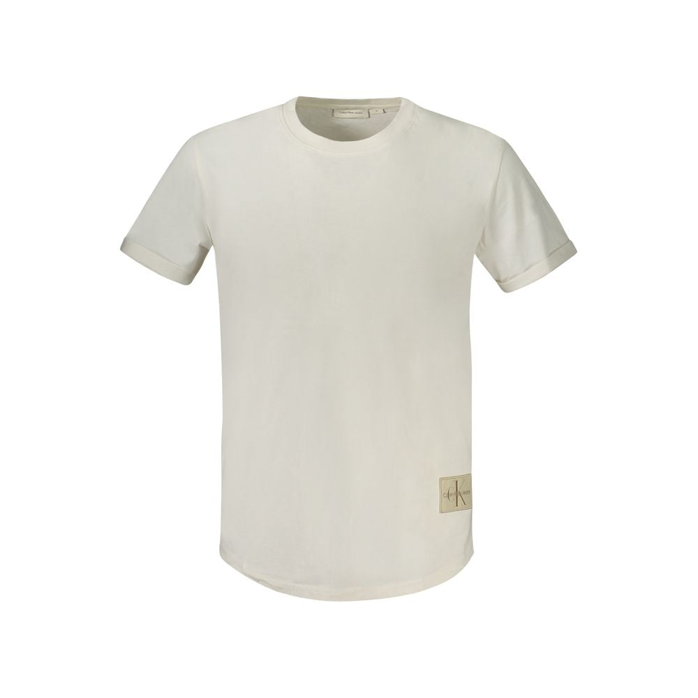 Calvin Klein White Cotton T-Shirt Calvin Klein